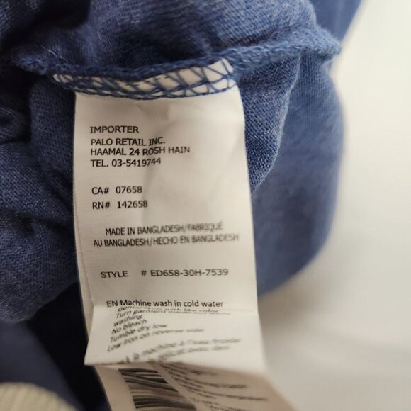 NWT Urban Heritage‎ Men's Everyday Henley in Blue Size Medium - Picture 6 of 7